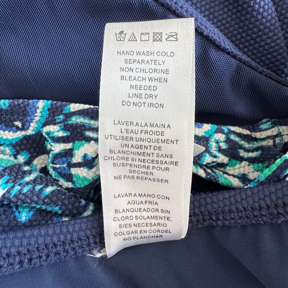 TOMMY BAHAMA One-Piece Swimsuit Size 10 Island Cays Ikat High Neck - Picture 9 of 11